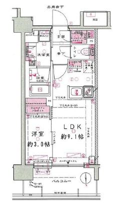 ザ・レジデンス蒲田アイリスコート 3階 間取り図