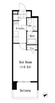 MFPRコート蒲田 508 間取り図