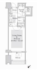 ラ・トゥール新宿ガーデン 2406 間取り図
