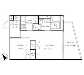 代々木 MK COURT 402 間取り図