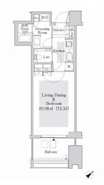 ラ・トゥール新宿ガーデン 2606 間取り図