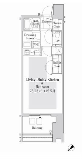 ラ・トゥール新宿ガーデン 2520 間取り図