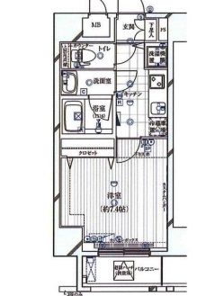 ガリシアヒルズ六本木 15階 間取り図