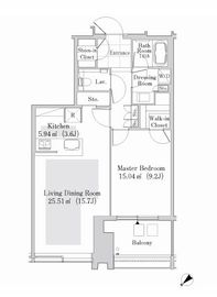 ラ・トゥール新宿ガーデン 3110 間取り図