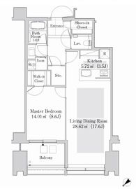 ラ・トゥール新宿ガーデン 3717 間取り図