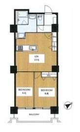 六本木ビュータワー 2階 間取り図