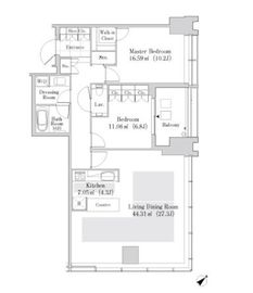 ラ・トゥール新宿ガーデン 2711 間取り図