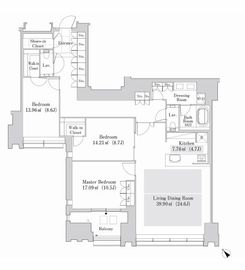 ラ・トゥール新宿ガーデン 3526 間取り図