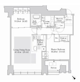 ラ・トゥール新宿ガーデン 2901 間取り図