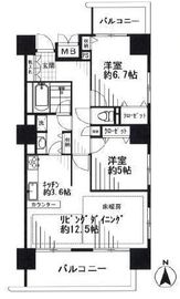 エクサージュ海岸 18階 間取り図