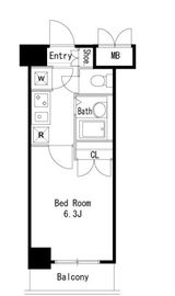 グランシャルム広尾 616 間取り図