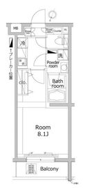 プレミアムキューブ三宿 1階 間取り図