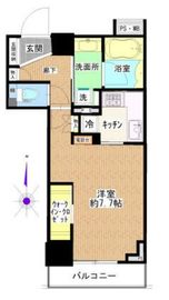 ライオンズ四谷タワーゲート 7階 間取り図