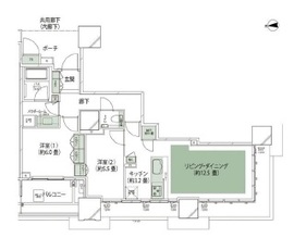 ドゥ・トゥール 33階 間取り図