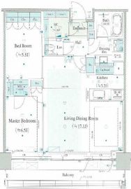 グローバルフロントタワー 26階 間取り図