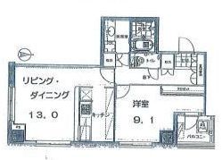 代官山プラザ 1004 間取り図