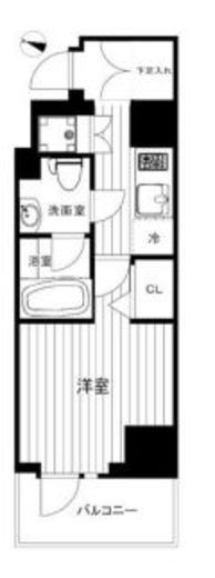 ハーモニーレジデンス田町#002 2階 間取り図