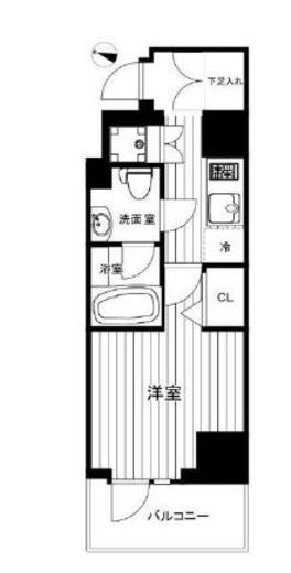 ハーモニーレジデンス田町#002 9階 間取り図