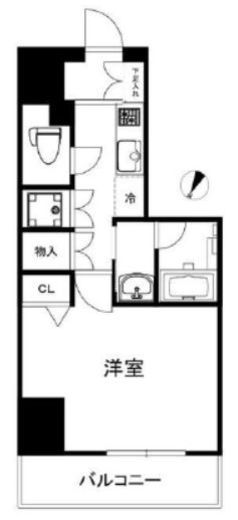 ハーモニーレジデンス田町#002 7階 間取り図