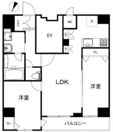 ハーモニーレジデンス田町#002 9階 間取り図