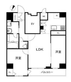 ハーモニーレジデンス田町#002 10階 間取り図