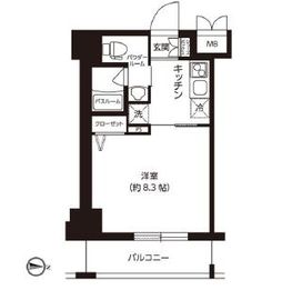 レクシード両国駅前 205 間取り図