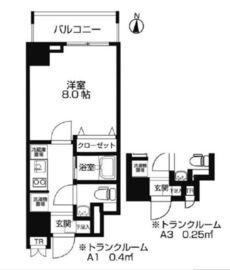 ラクラス両国 604 間取り図