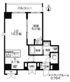 ラクラス両国 901 間取り図