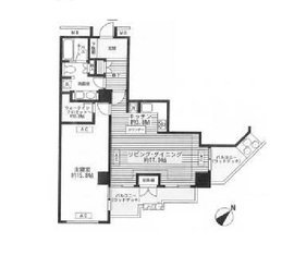 元麻布ヒルズ フォレストタワー 5階 間取り図