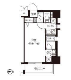 レクシード両国駅前 209 間取り図