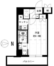 レクシード両国駅前 604 間取り図