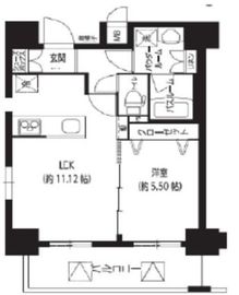 レクシード両国駅前 301 間取り図