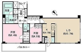 パークハウス麻布鳥居坂 2階 間取り図