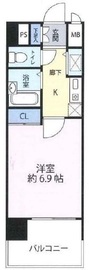 ヴィア・シテラ赤坂 6階 間取り図