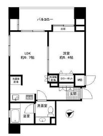 朝日サテライト六本木 6階 間取り図