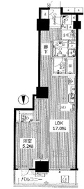 ラグナタワー 8階 間取り図