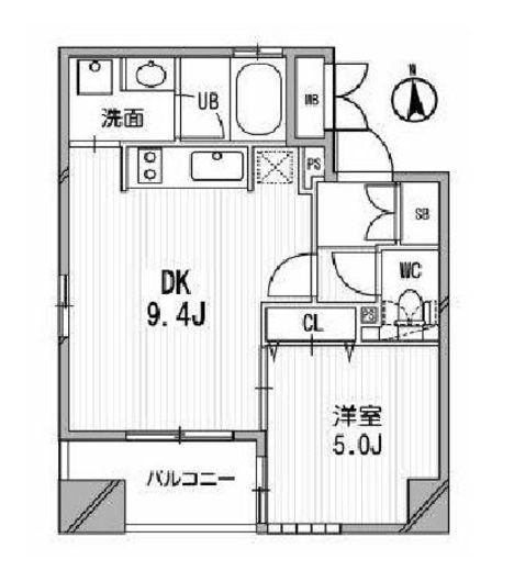 クリオ三田ラ・モード 601 間取り図