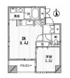 クリオ三田ラ・モード 601 間取り図