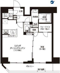アーバネックス大森 1103 間取り図