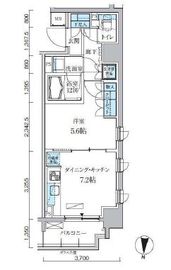 パークアクシス両国馬車通り 801 間取り図