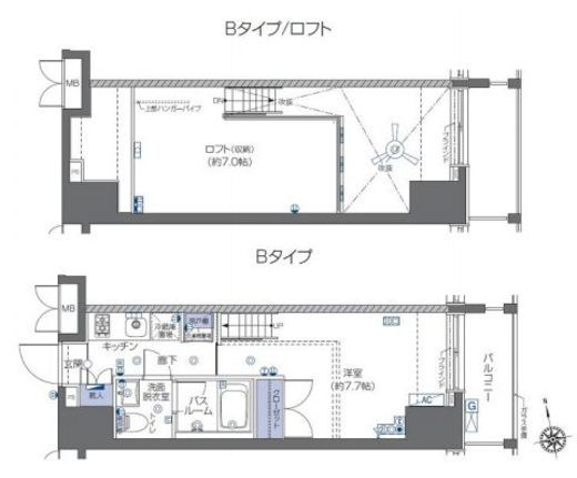 ZOOM六本木 2階 間取り図