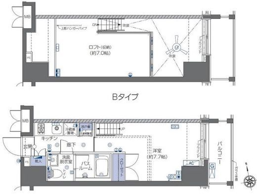 ZOOM六本木 4階 間取り図