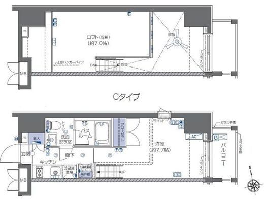 ZOOM六本木 9階 間取り図