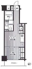 MFPRコート麻布十番 503 間取り図