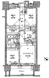 クレストシティレジデンス 17階 間取り図