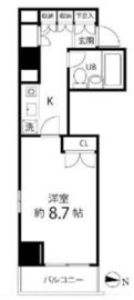 ハイリーフ芝大門 205 間取り図