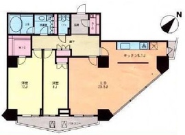 アトラスタワー六本木 24階 間取り図