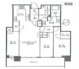 グローバルフロントタワー 31階 間取り図