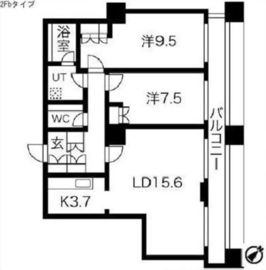 グランパークハイツ 2202 間取り図