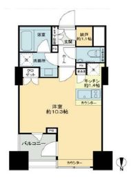 クオリア神南フラッツ 5階 間取り図